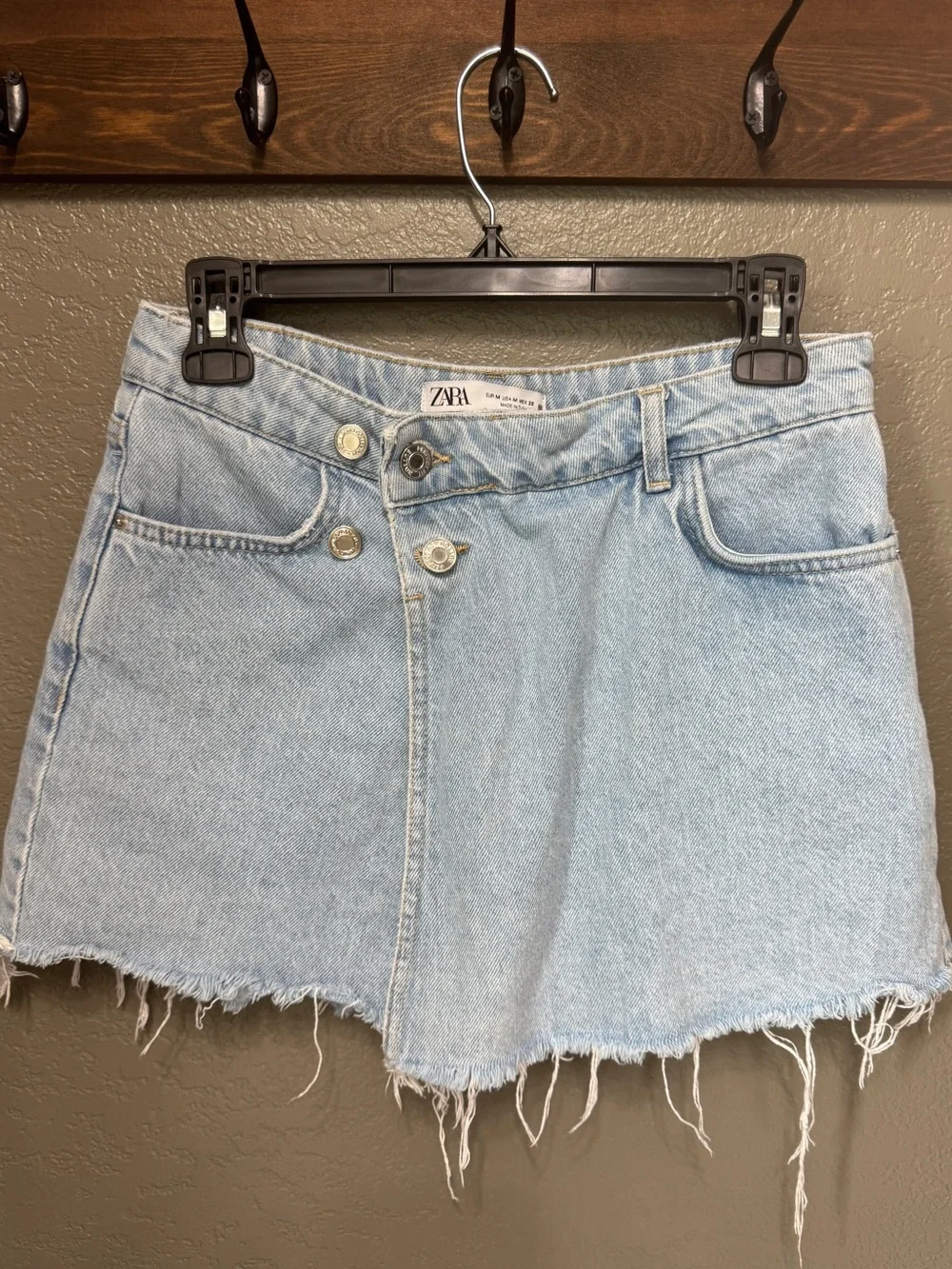 ZARA Wrap-Denim Shorts